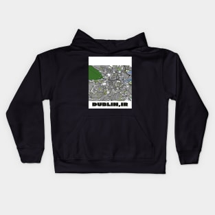 Dublin map Kids Hoodie